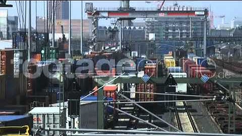 Container Terminal Video Stock Footage