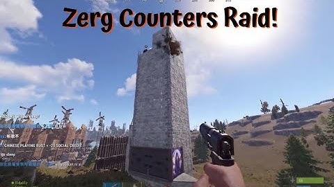 RUST Zerg Stopping A Raid Before It Even Starts [RAW]
