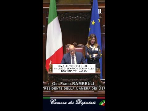 Video Decreto sicurezza, le opposizioni in aula intonano Bella Ciao prima del voto alla Camera