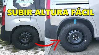 Como subir suspensión de cualquier coche de una forma fácil  Tu Coche Más Alto (Berlingo OFF ROAD)