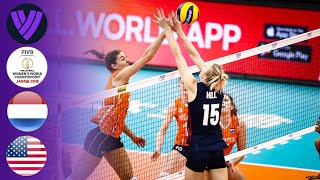 Netherlands 🆚 USA - Full Match | Women’s World Champs 2018