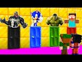 NÃO ESCOLHA A PORTA ERRADA NO MINECRAFT!! (HULK, VENOM, SONIC.EXE)