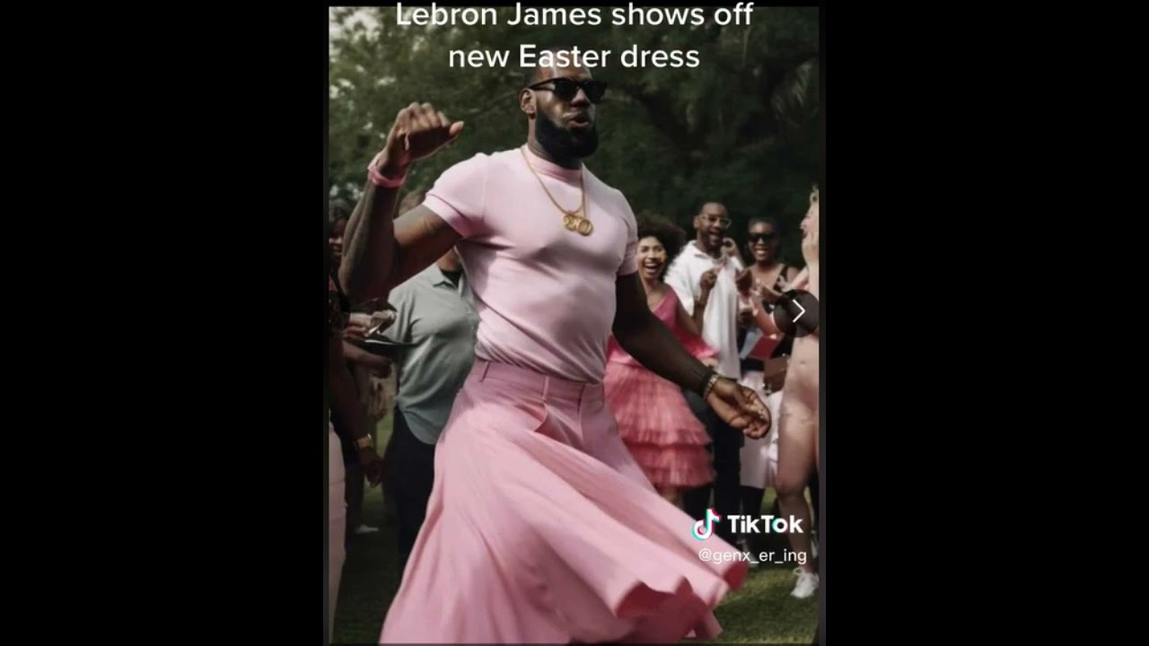 lebron pink dress