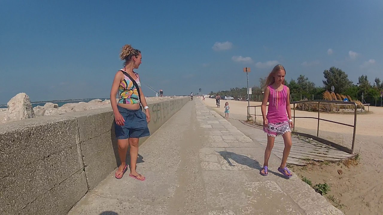 Italy. Marina di Venezia- Lio Piccolo- Lido di Jesolo- Cavallino by bicycle. part 1