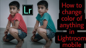 How to change color of object in lightroom mobile | tutorial