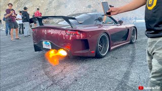 Veilside RX-7 INSANE 2 Step, Donuts & Launch!