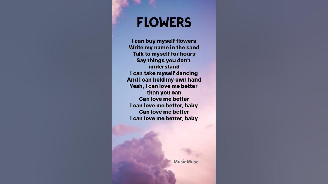 Flowers - Miley Cyrus lyrics #lyrics #lyricvideo
