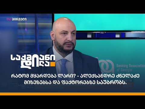 რატომ მყარდება ლარი? - ალექსანდრე ძნელაძე მიზეზებსა და ფაქტორებზე საუბრობს