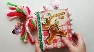 Christmas Junk Journal - The Gingerbread Man - Flip-Through