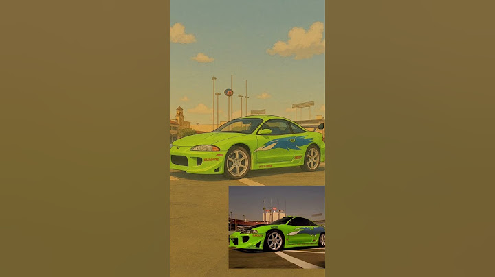 Esse é o lendário Mitsubishi Eclipse verde do Brian O'Conner. #carros #velozesefuriosos #eclipse