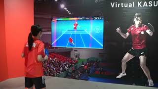 ASICS EXPERIENCE TOKYO Virtual佳純 スーパーラリー対決