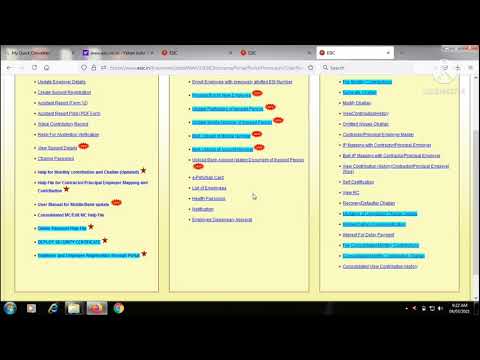 How to download ESIC Monthly ECR or Monthly Contribution History from ESIC.