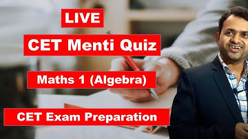 CET Exam 2021 | 10th Maths 1 Menti Quiz | Mahesh Prajapati