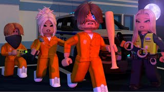 MY HUSBAND ESCAPES FROM JAIL! *LEONARD HELPS HIM! ABANDONED DEBBIE?* VOICE Roblox Bloxburg Roleplay