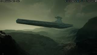 Unreal Engine 5 Space Ship Scene