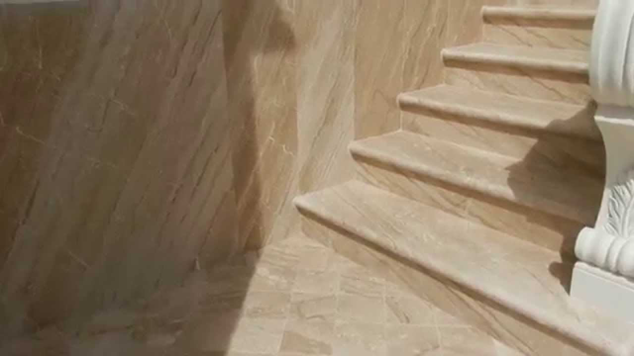 Rivestimento esterno e scala esterna in marmo. youtube
