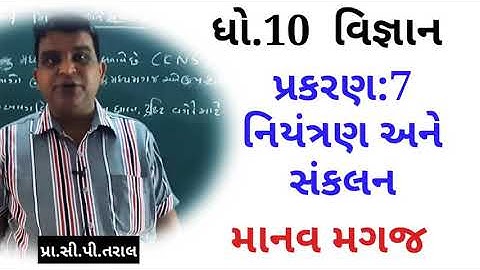 Std 10,Science, Cha:7 Niyantran ane Sankalan, Manav Magaj|ધો.10,વિજ્ઞાન2,પ્રકરણ:7,નિયંત્રણ અને સંકલન