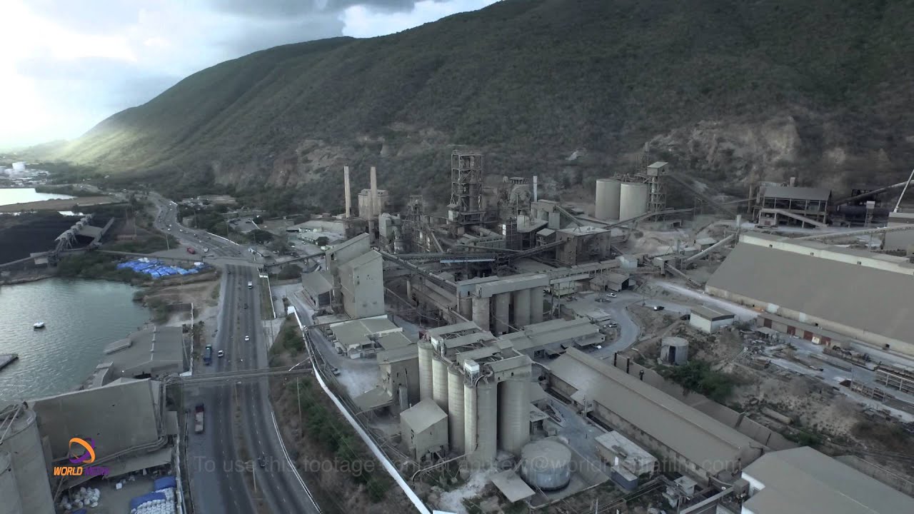 Carib Cement Aerial View Kingston jamaica YouTube