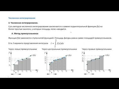 3.2 Численное интегрирование (лекция)