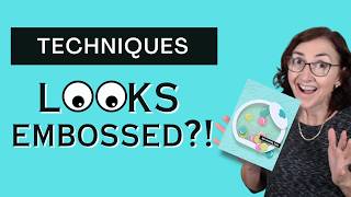 This Looks Embossed... But Its Not Die Cut Background Technique