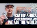 We are the world  chromatic harmonica tabs key of c