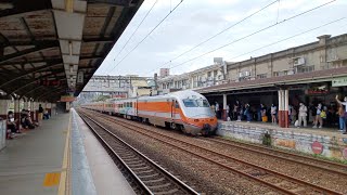 〈列車進出站集錦〉118次E1000型推拉式自強號新竹站進出站 2023/10/06