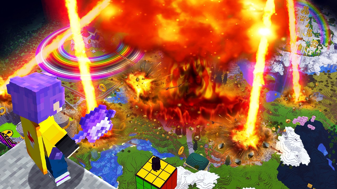 Fiz um CANHÃO de ATAQUE ORBITAL no Minecraft HARDCORE