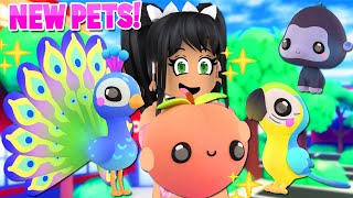 I GOT ALL THE NEW PETS 🍑PEACH PET🍑 IN OVERLOOK BAY (roblox)