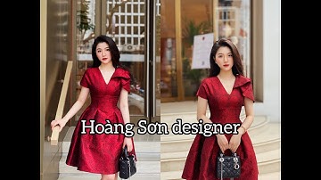 Dạy cắt may cơ bản:hướng dẫn cách cắt đầm cổ tim tay chờm xếp ly theo mẫu|Hoàng Sơn designer