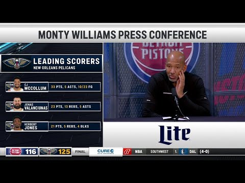 Pistons LIVE 11.2.23: Monty Williams