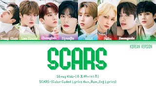 [SKZ2021] Stray Kids-(스트레이 키즈)-Scars (Korean Version) Lyrics (Color Coded Lyrics_Han_Rom_Eng) Resimi