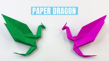 How To Make a Paper Dragon - Easy Origami Dragon for Kids!