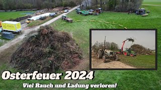 Osterfeuer Vlog | Viel Rauch und Ladung verloren! | Eicher mit 2 Achs Kipper | Farmerluki