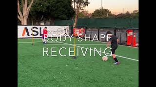 Body Shape Receiving the Ball for Young Footballers