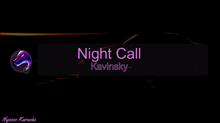 Nightcall Karaoke version - Karaoke performance video thumbnail