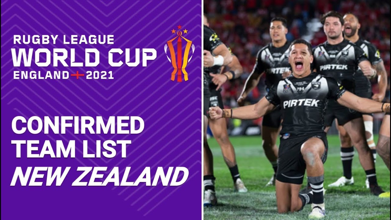 New Zealand Kiwis - Rugby League World Cup Squad 2021