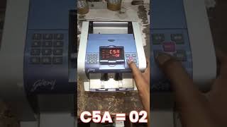 Godrej Note Counting Machine Calibration | Counting Eror Problem and programming setting screenshot 2