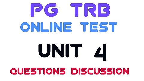 PG TRB | Unit 4| Test 2 | Question paper Discussion| Dynamic chemistry