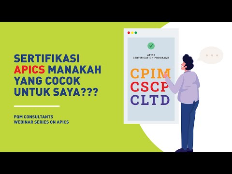 Video: Bagaimana cara mendapatkan sertifikasi CPIM apics?