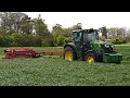 Silage 2024 is a go mowing with john deere 6155r  kverneland taarup