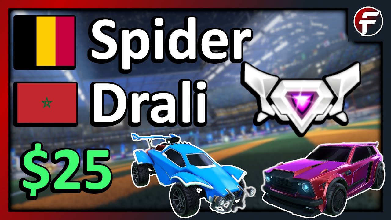 Spider vs Drali | $25 MONEY MATCH | Top 50 Rocket League 1v1 Showmatch