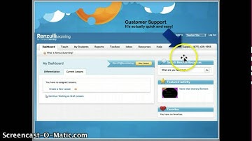 Teacher Tutorial for Renzulli Learning