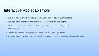 Medium Summary | Lecture 40: AWT Programming—II