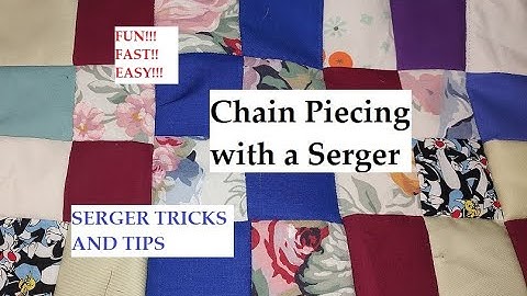 Chain Piecing with a Serger asmr Full Video