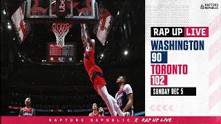 RAPS DOWN WIZ AS PASCAL SHINES | Wizards 90, Raptors 102 | Rap Up