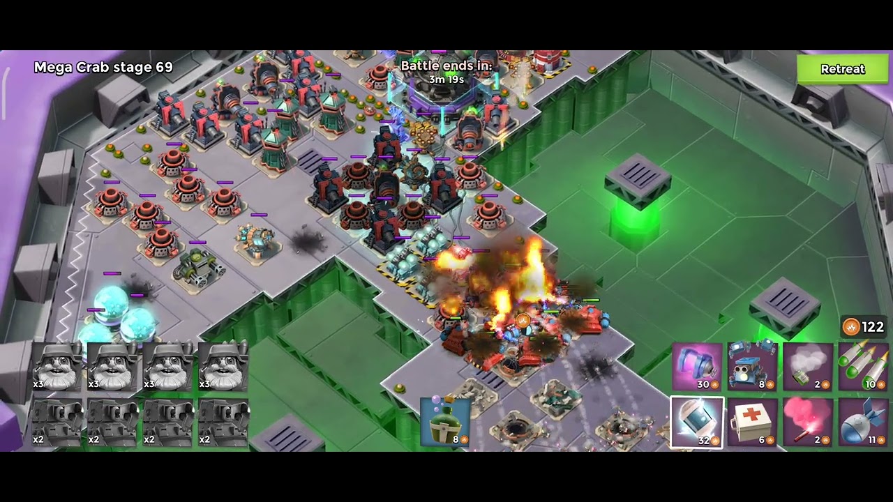 22.04.24 - Boom Beach - Mega Crab - stage 69 - April 2022