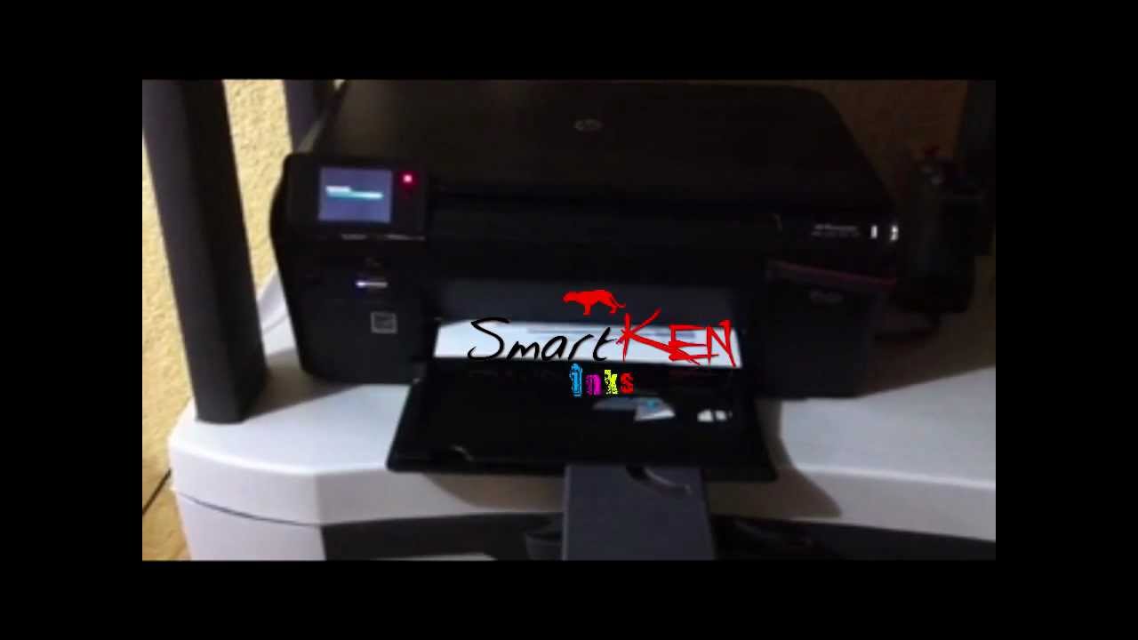 HP PHOTOSMART D110 Con Sistema de Tinta continua (CISS) Smart-Ken. - YouTube