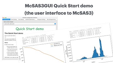 McSAS3GUI quickstartdemo