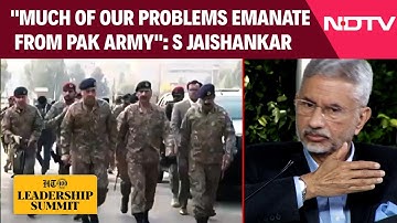 "Much Of Our Problems Emanate From Pakistani Army": S Jaishankar To NDTV
