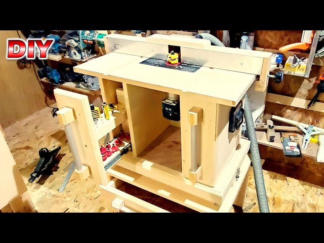 【DIY】バッテリー式 トリマーテーブル マキタRT50D装備で電気設備がなくても使えて 持ち運びが可能なトリマーテーブル(8日間作業記録)